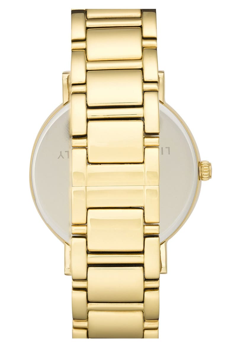 'gramercy grand' round bracelet watch, 38mm, Alternate, color, GOLD