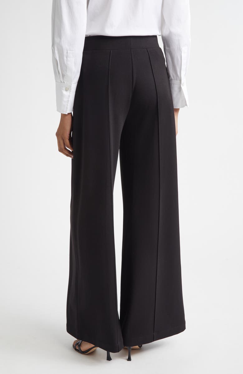 Derek Lam 10 Crosby Tempset Pleated Wide Leg Pants, Alternate, color, Black