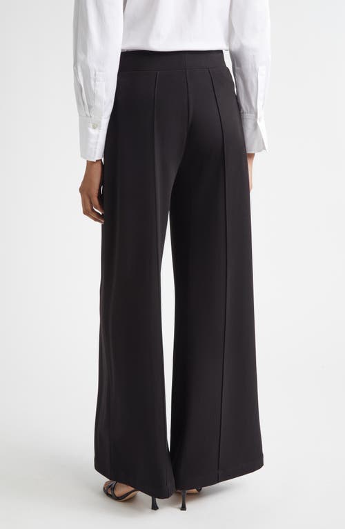 Derek Lam 10 Crosby Tempset Pleated Wide Leg Pants In Black