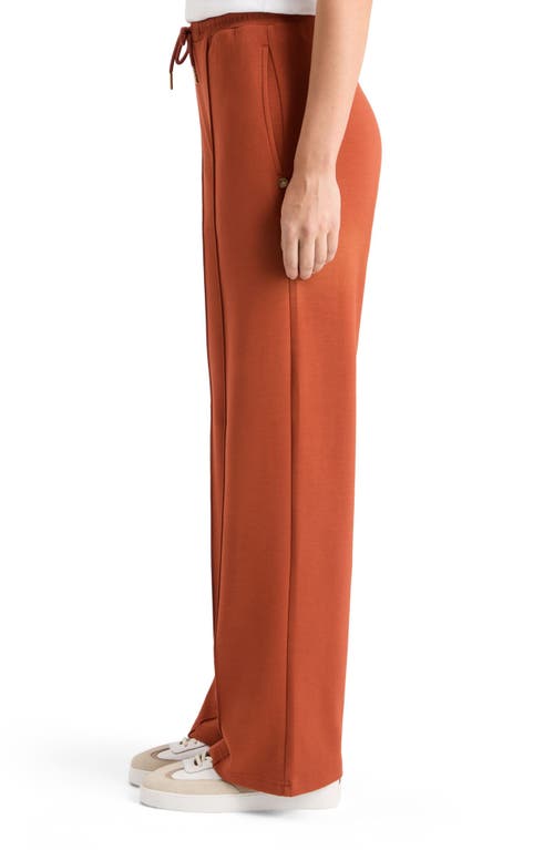 Scotch & Soda Modal Pin-tuck Sweatpant In Rust In Rust