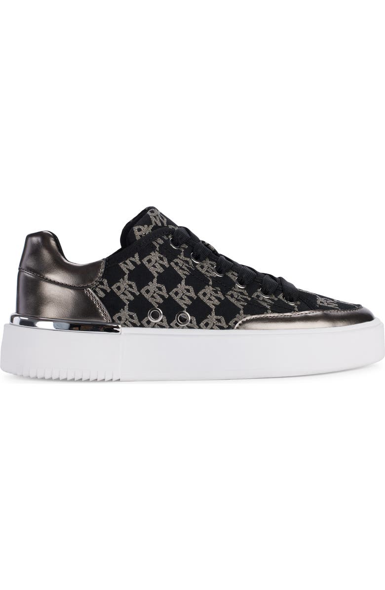 DKNY Bradley Metallic Logo Platform Sneaker, Alternate, color,