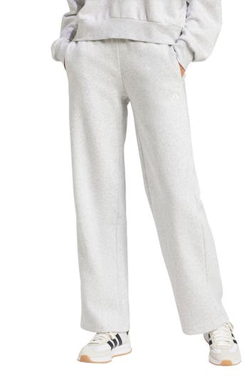 Adidas Originals Adidas Fleece Sweatpants In Gray