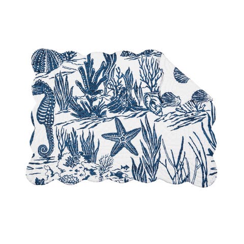Reef Shores Placemats Set of 6, 13" x 19"