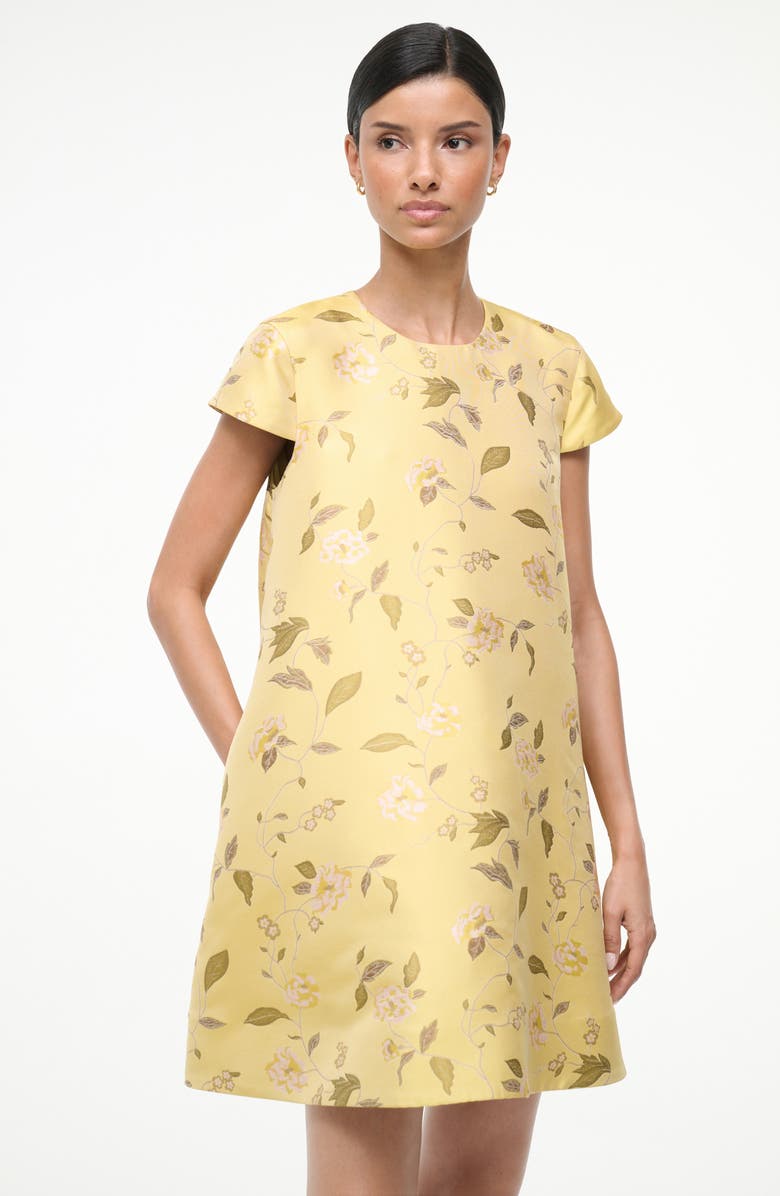 STAUD Mia Floral Minidress, Alternate, color, Wildflower