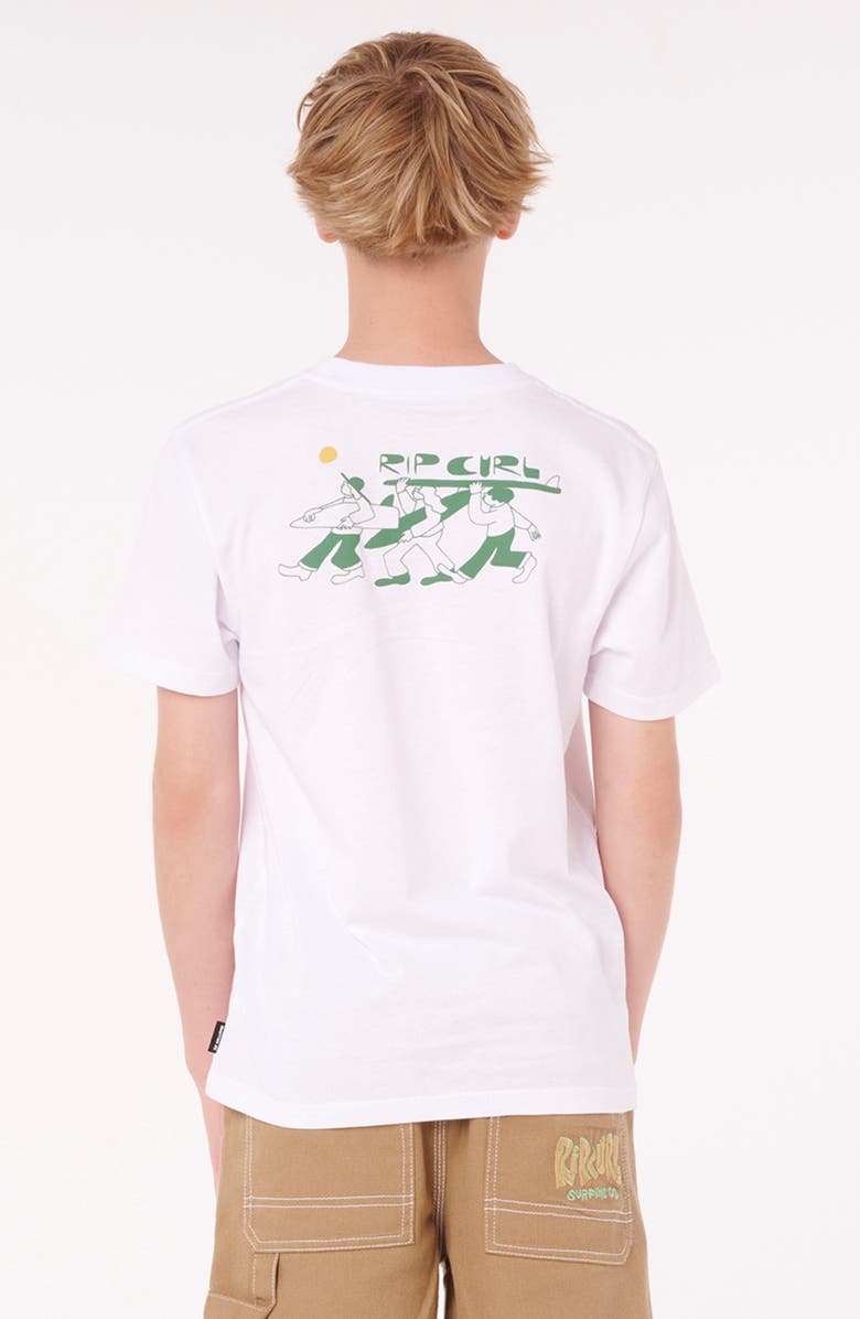 Rip Curl Kids' Dudes Cotton Graphic T-Shirt, Alternate, color, White