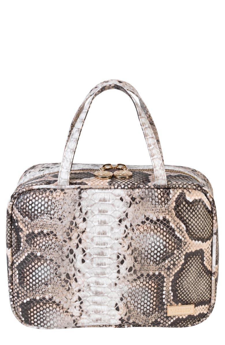 Stephanie Johnson Java Coffee ML Traveler Cosmetics Case, Main, color,