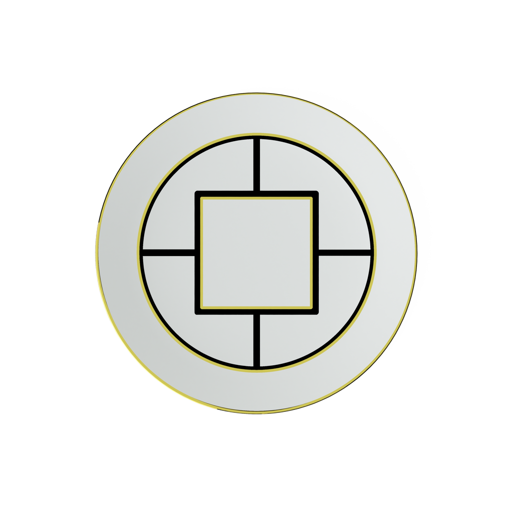 Villeroy & Boch Metro Chic Salad Plate With White Rim In White