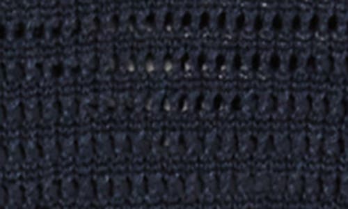 Theory Open Stitch Linen Blend Tank Sweater Dress In Nocturne Way