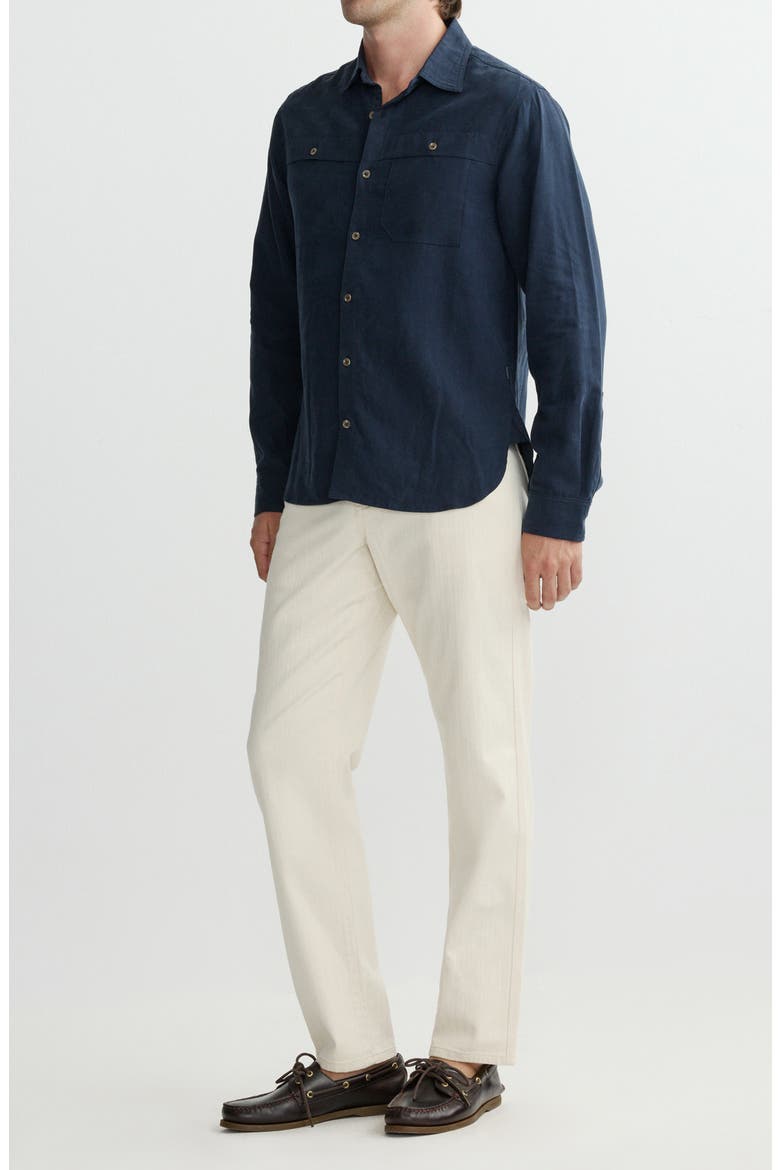 Noah Straight Leg Jeans, Alternate, color, ECRU HERRINGBONE