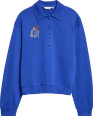 Marimekko Toiminta Unikko Polo Sweatshirt