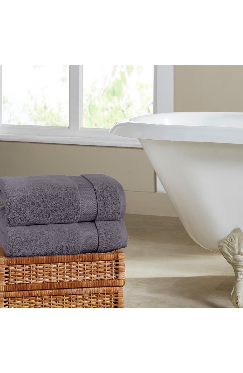 Modern Threads Luxury Quick Dry 6-Piece Towel Set, Alternate, color, Gray