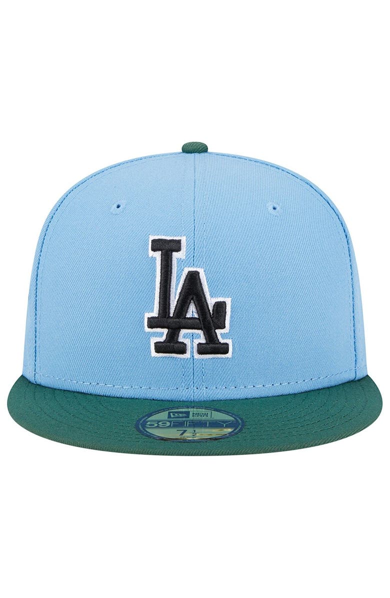 New Era Men's New Era Sky Blue/Cilantro Los Angeles Dodgers 1988 World Series 59FIFTY Fitted Hat, Alternate, color, Light Blue