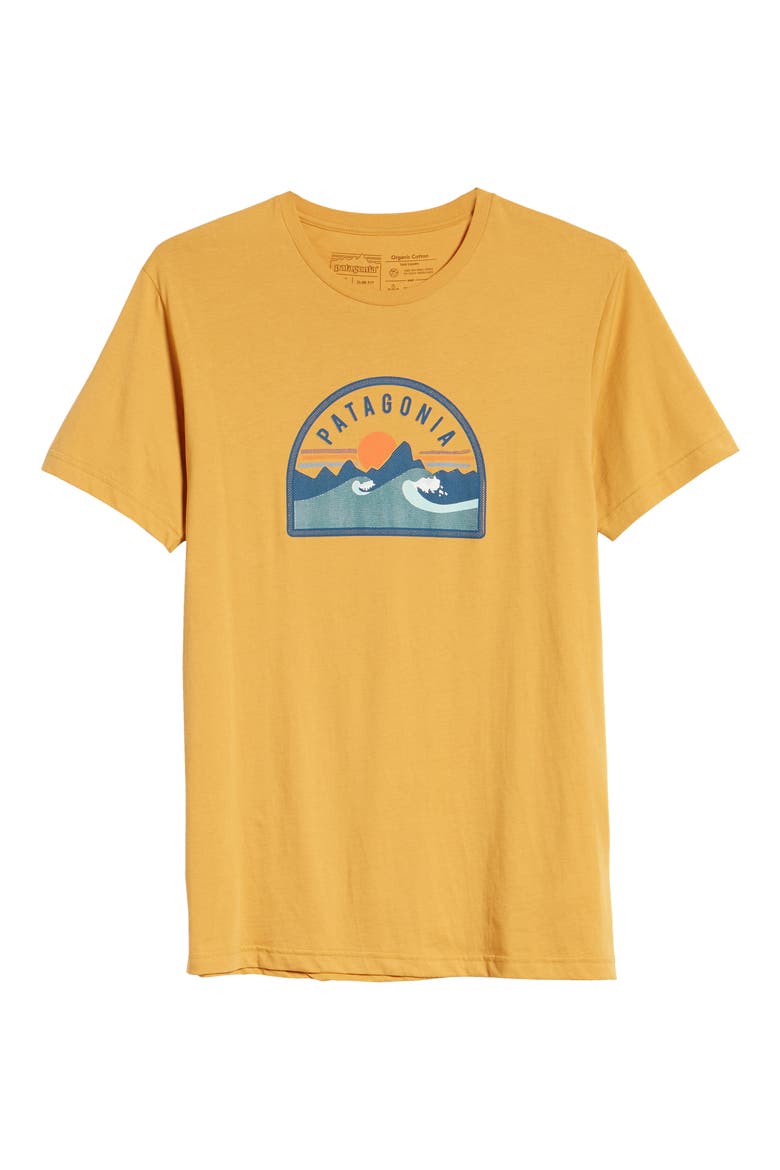 Boardie Badge Organic Cotton T-Shirt, Alternate, color, GLYPH GOLD