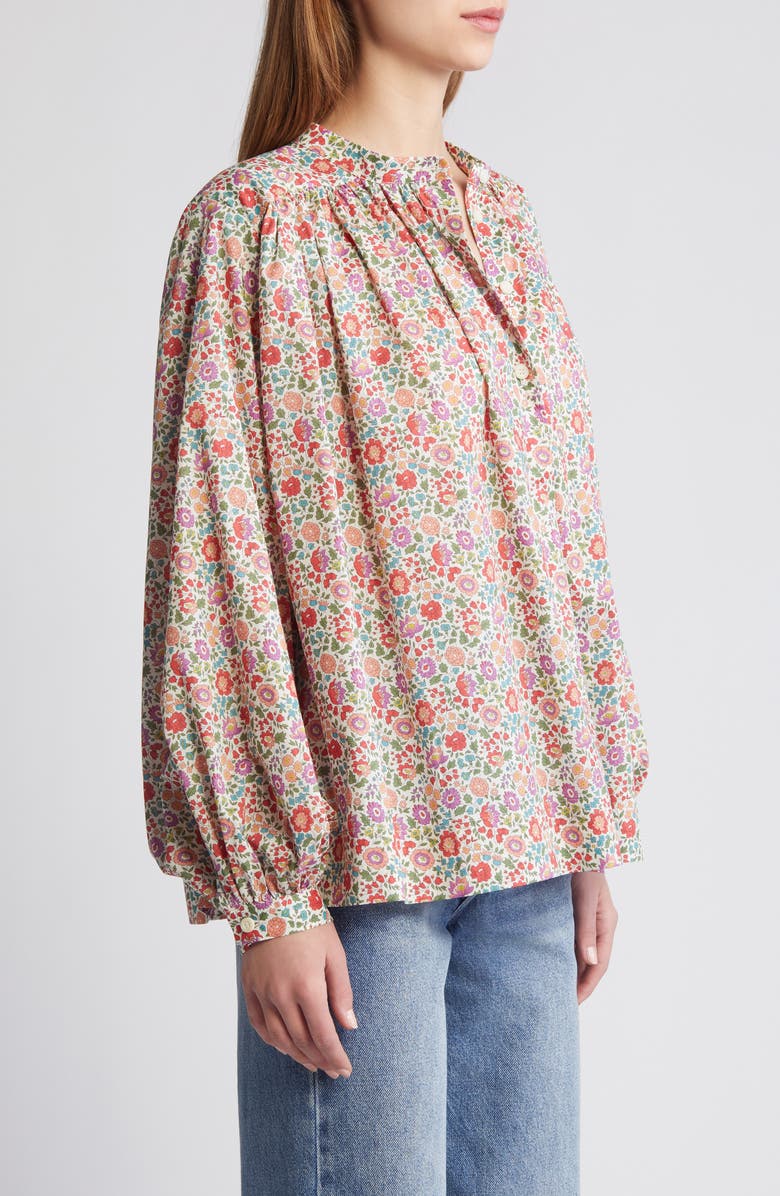 Liberty London Boho Floral Cotton Button-Up Shirt, Alternate, color,