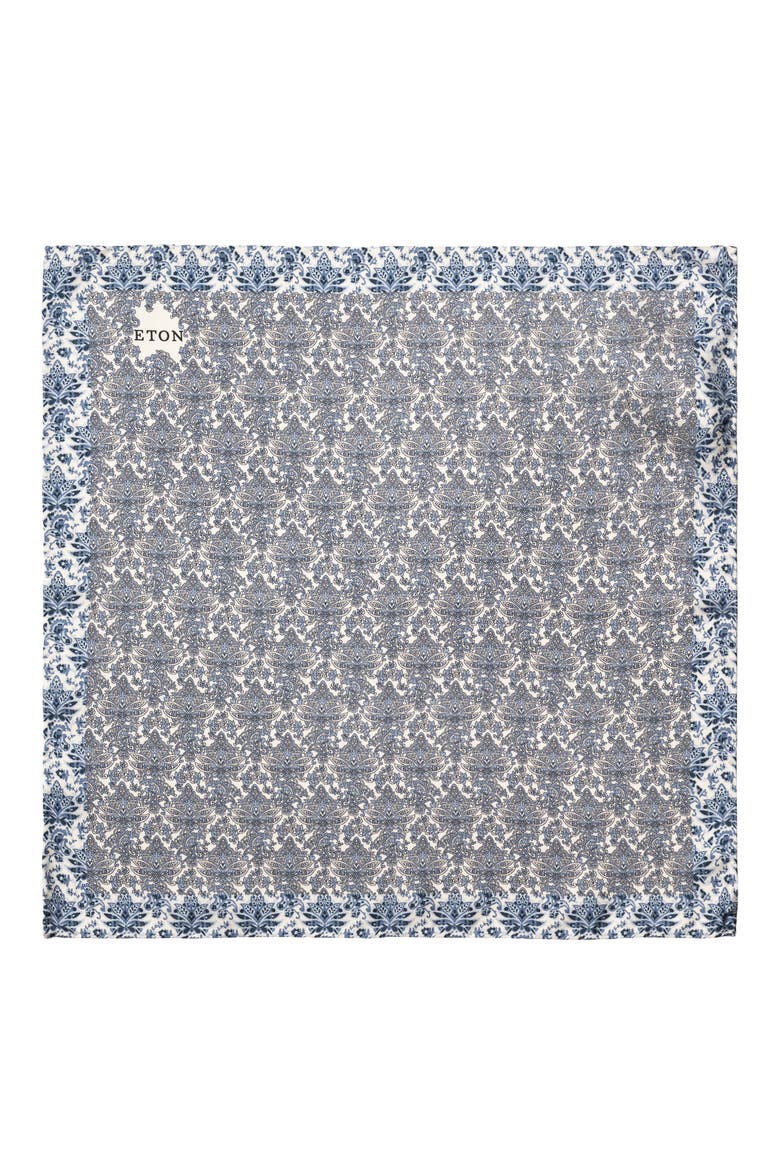 Floral Silk Twill Pocket Square, Alternate, color, LIGHT BEIGE