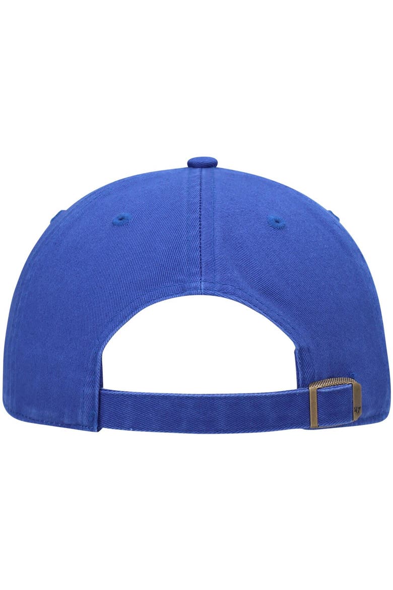 Men's '47 Royal Golden State Warriors Clean Up Wordmark Adjustable Hat, Alternate, color, Royal
