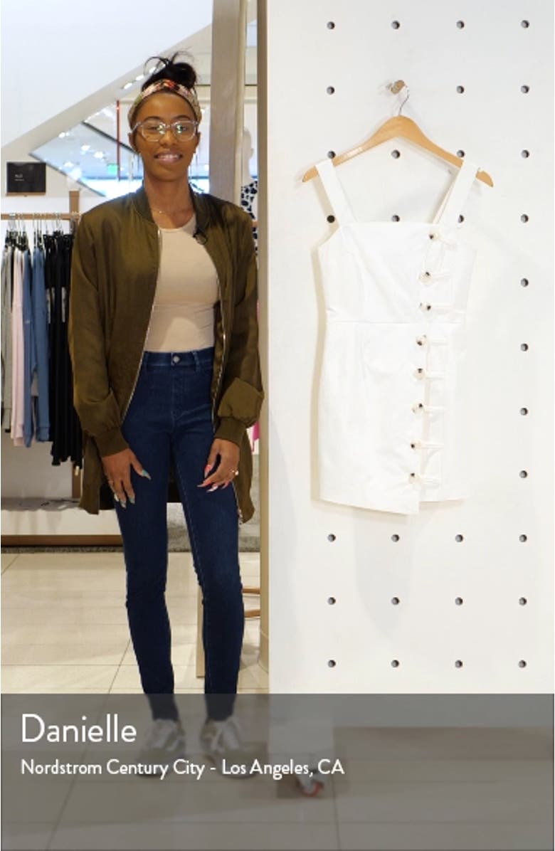 Mila Asymmetrical Button Front Minidress, sales video thumbnail