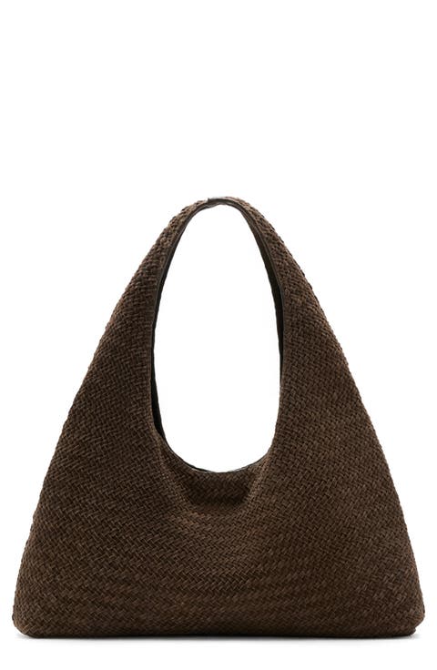 Woven Leather Shoulder Bag