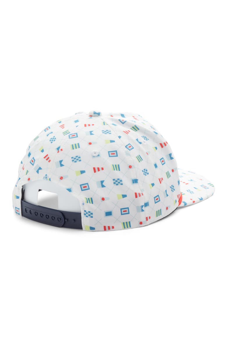 Skipper Semaphore Adjustable Baseball Cap, Alternate, color, WHITE