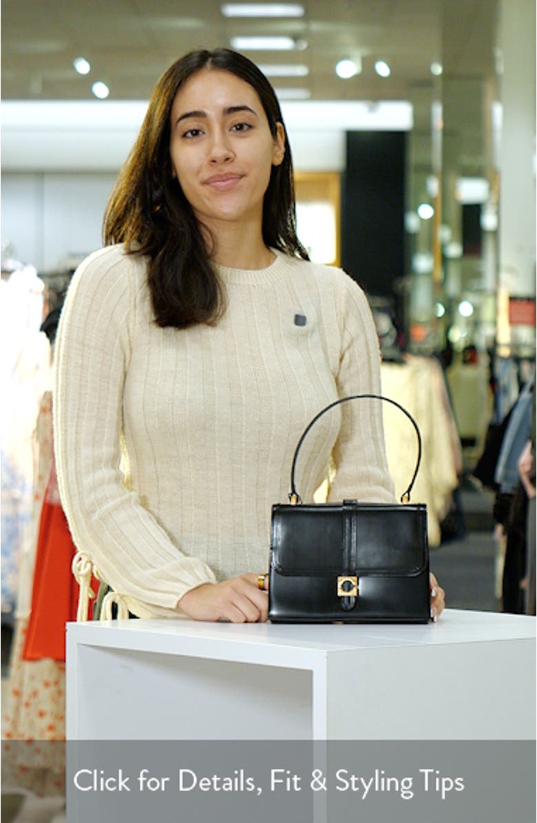 Leather Top Handle Bag, sales video thumbnail