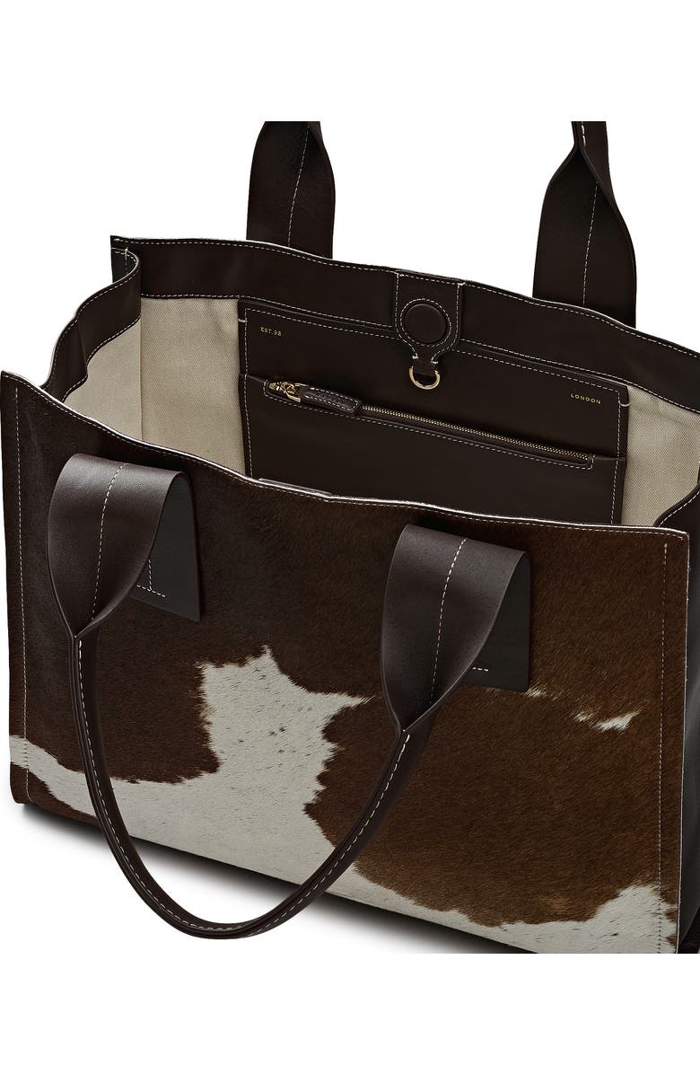 Radley The Strand - Cow Hide Large Open Top Shoulder Bag, Alternate, color, Black