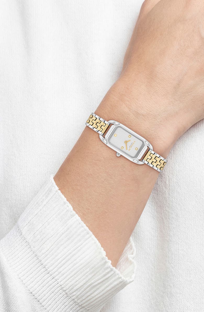 COACH Cadie Rectangular Bracelet Watch, 17.5mm x 28.5mm, Alternate, color, 