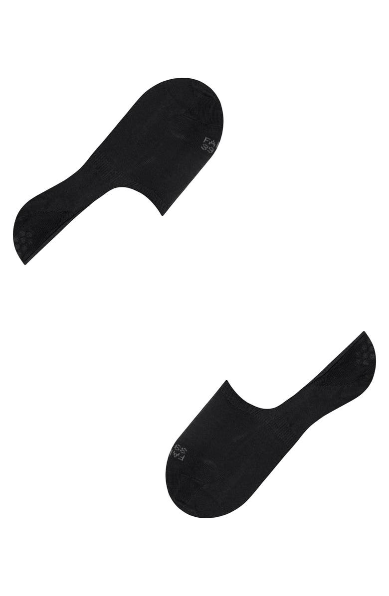 Falke Step Cotton High Cut No Show Socks, Alternate, color, Black