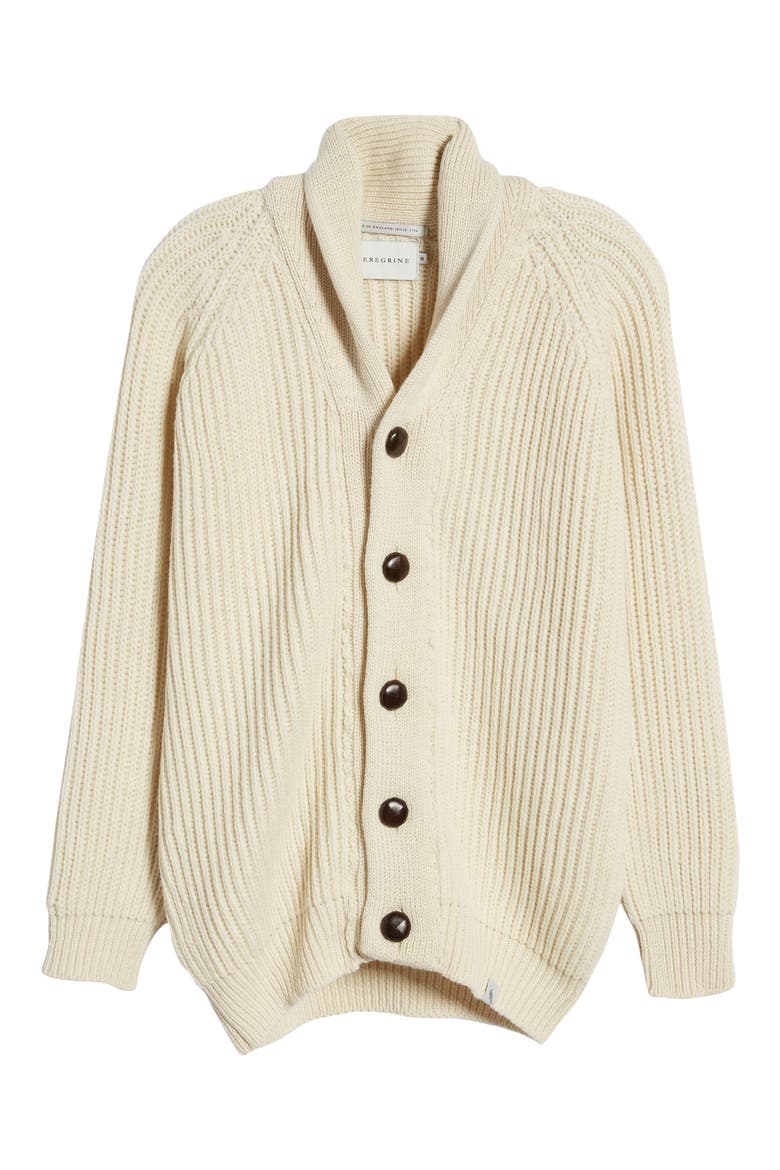 Wilkinson Shawl Collar Wool Cardigan, Alternate, color, CREAM