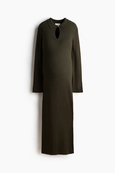 Mama Rib-knit Dress