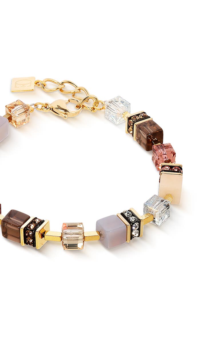 COEUR DE LION Geocube Precious Statement Bracelet, Alternate, color, Golden Blush