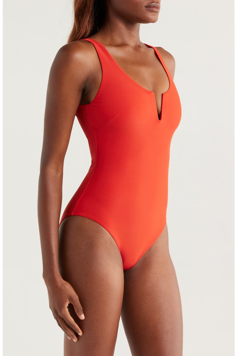 Verity One-Piece Swimsuit, Alternate, color, ROSSO