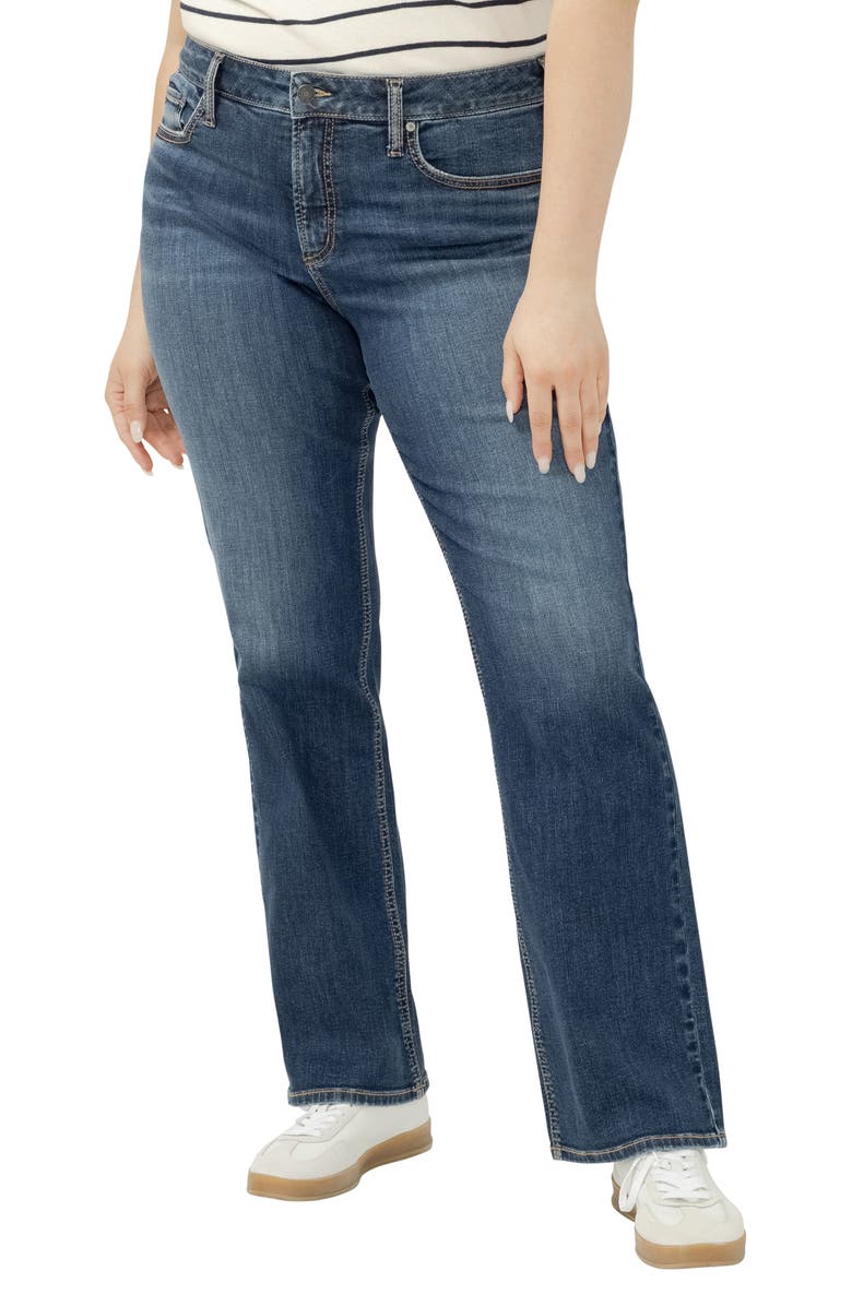 Silver Jeans Co. Elyse Bootcut Jeans, Main, color, Sherbrook