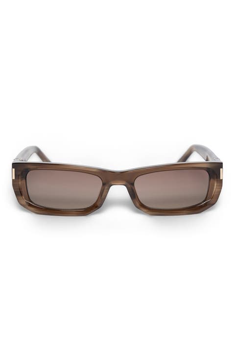 Milan Curved-Frame Sunglasses