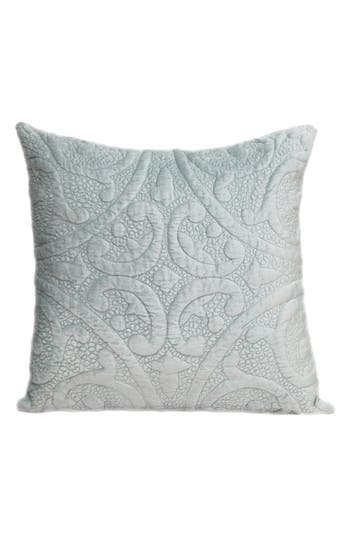 Parkland Collection Tufted Velvet Square Throw Pillow In Grey