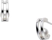 Mikimoto Classic Cultured Pearl Hoop Earrings