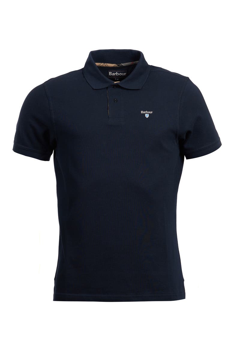 Regular Fit Tartan Piqué Polo, Alternate, color, NEW NAVY