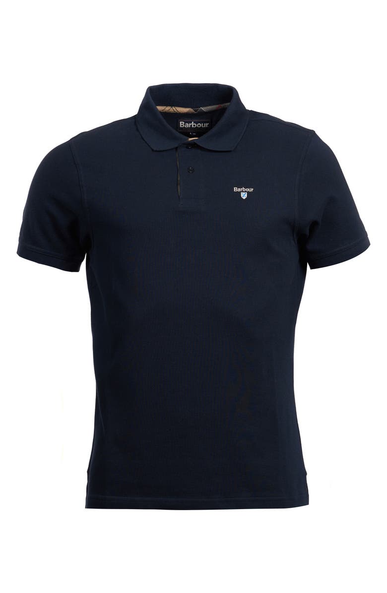 Barbour Regular Fit Tartan Piqué Polo, Alternate, color, New Navy