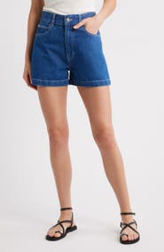 FRAME The Charm High Waist Denim Shorts