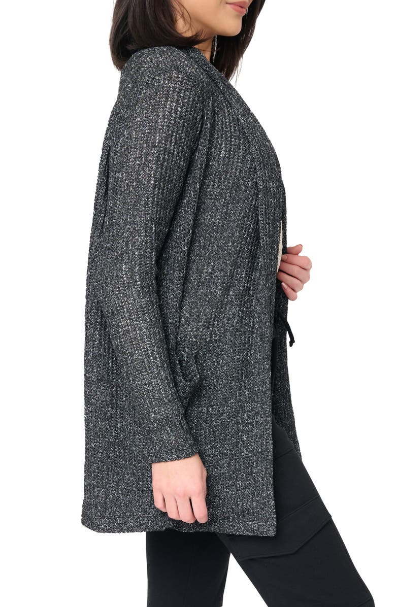 GIBSONLOOK Shawl Collar Cardigan, Alternate, color, Black