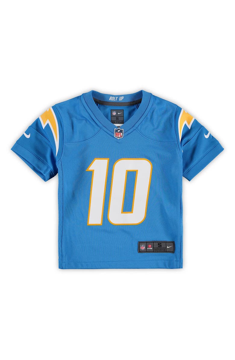 Nike Preschool Nike Justin Herbert Powder Blue Los Angeles Chargers Game Jersey, Main, color, Powder Blue