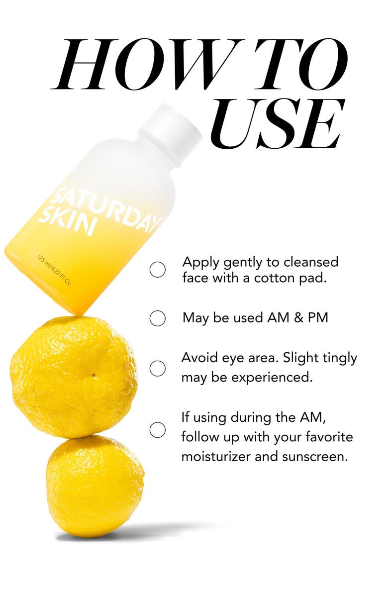 Saturday Skin Yuzu Vitamin C Brightening Toner, Alternate, color, 