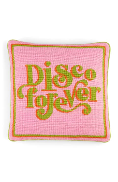 Disco Forever Needlepoint Pillow