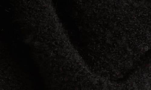 Bcbg Bouclé Fringe Triangle Scarf In Black