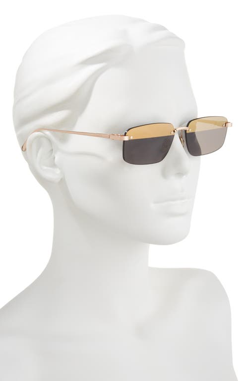 Dior C S4u Rectangular Sunglasses In Gold