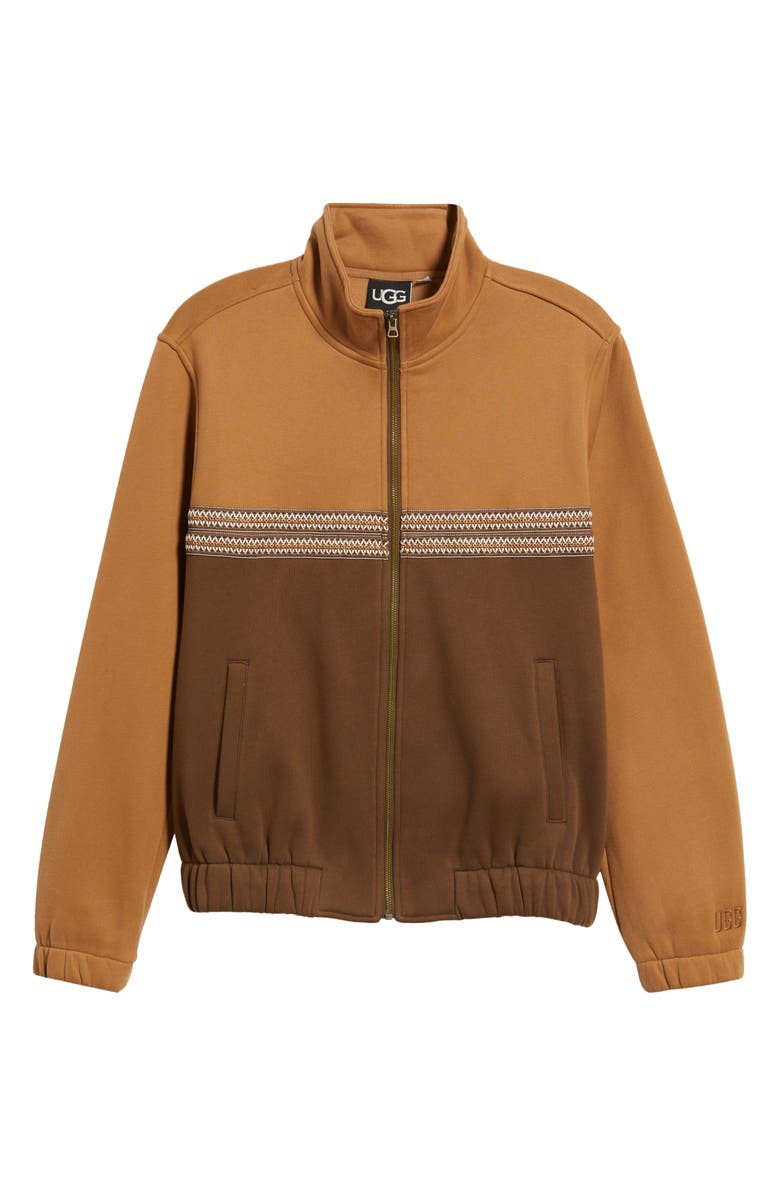 UGG<sup>®</sup> Tasman Track Jacket, Alternate, color, Chestnut