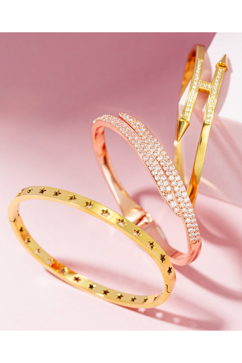 Star Bangle, Alternate, color, Gold