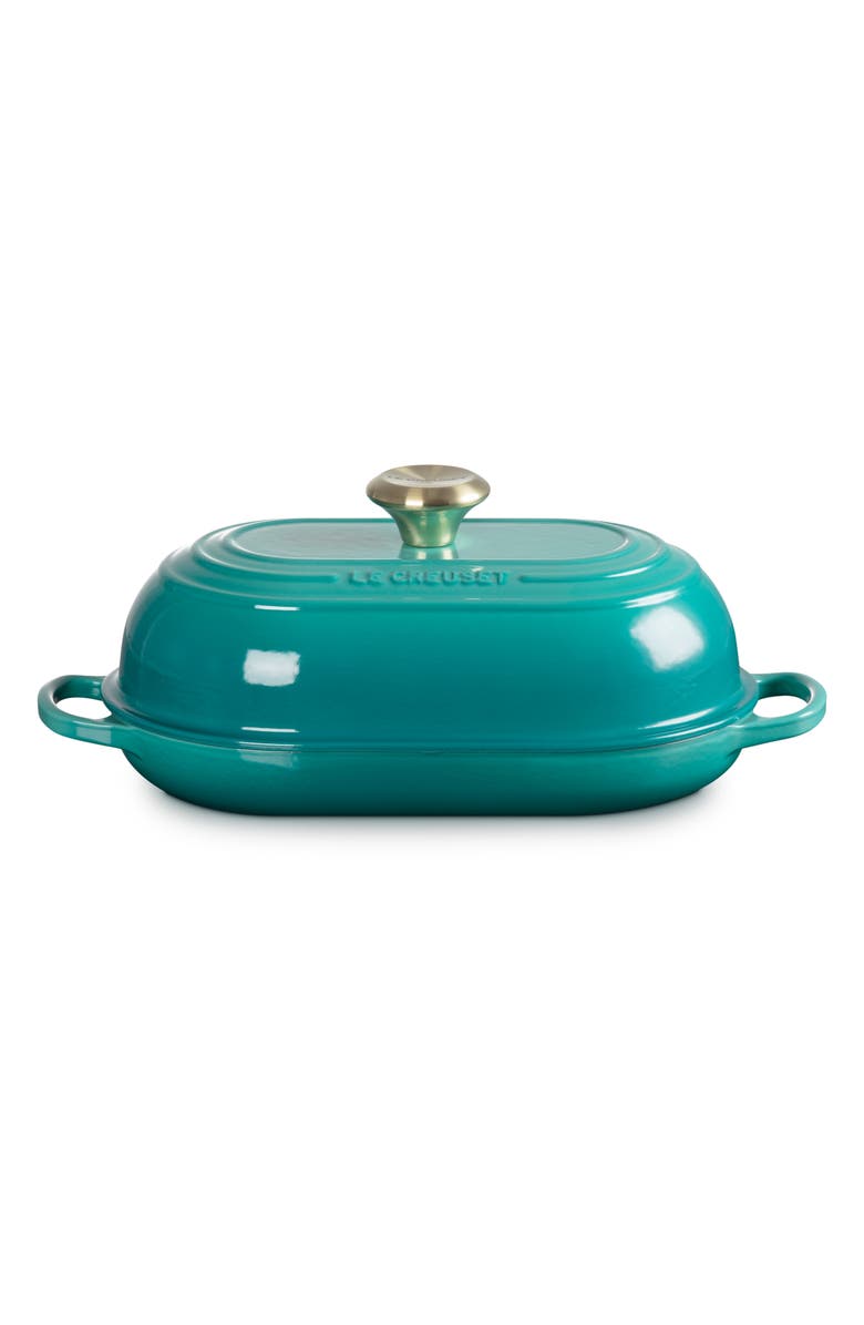 Le Creuset Signature Cast Iron Bread Oven, Alternate, color, Riviera