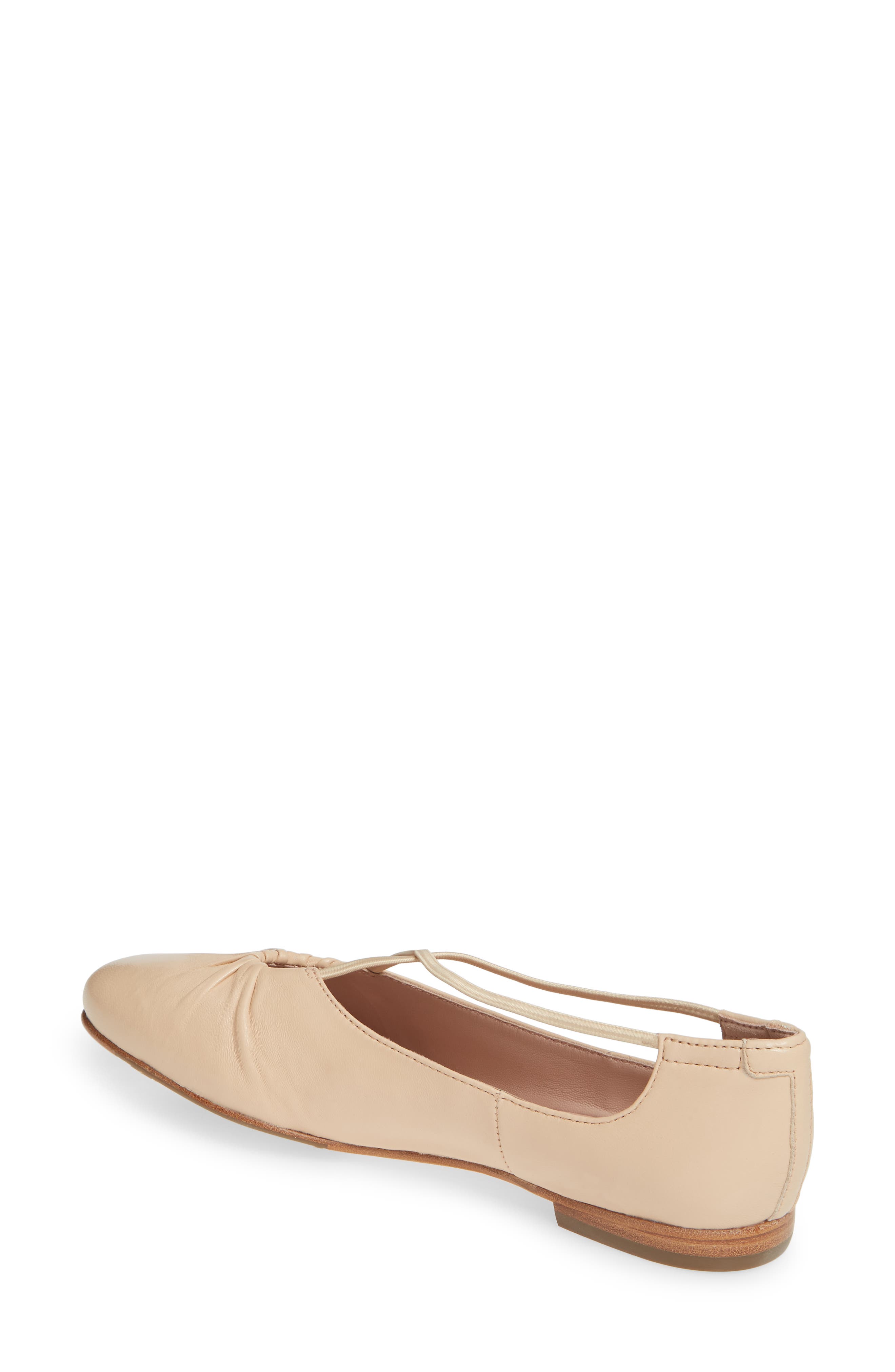 Taryn Rose Collection Alessandra Ballet Flat, Alternate, color, Bisque Leather