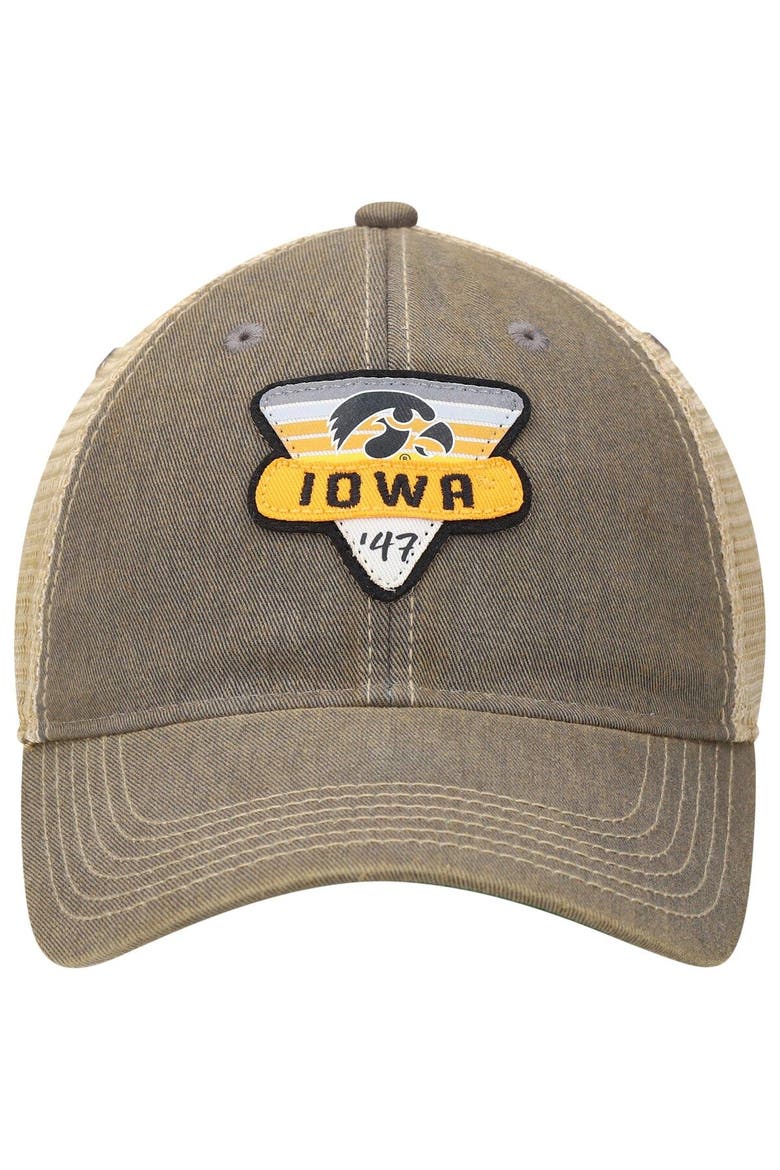 Men's Gray Iowa Hawkeyes Legacy Point Old Favorite Trucker Snapback Hat, Alternate, color, Gray