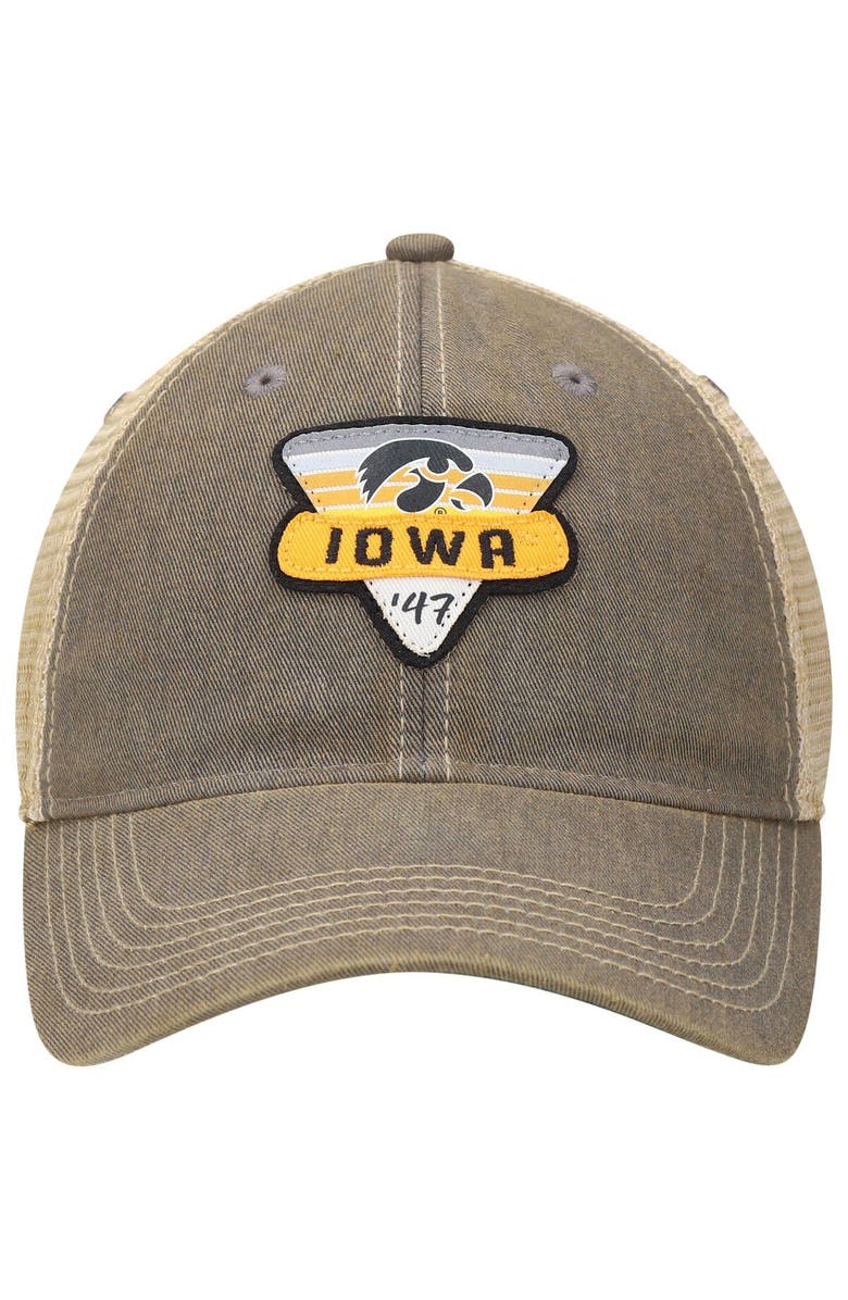 LEGACY ATHLETIC Men's Gray Iowa Hawkeyes Legacy Point Old Favorite Trucker Snapback Hat, Alternate, color, Gray